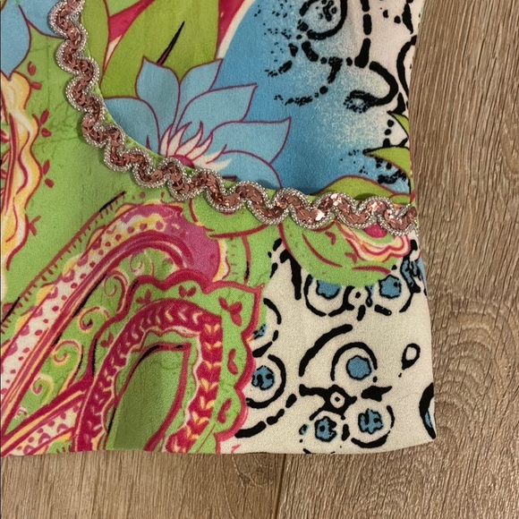 Alberto Makali vintage Multicolour Paisley Jacket size 14 - Picture 12 of 13